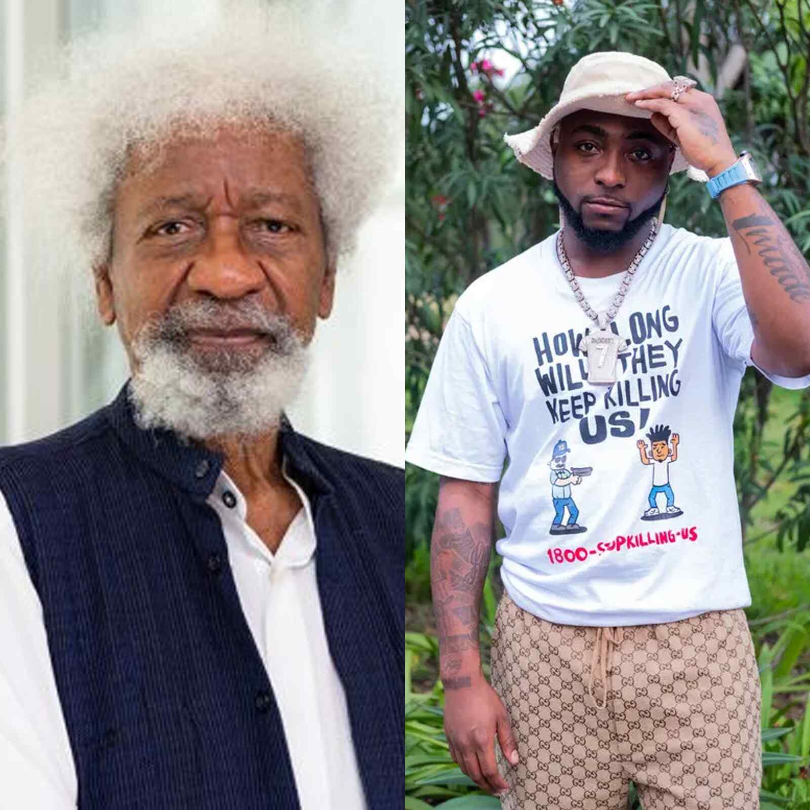 Wole Soyinka amkingia kifua Davido