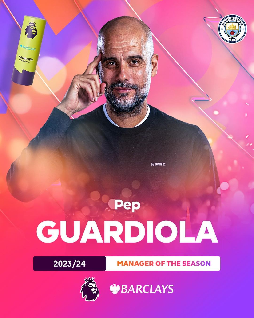 Guardiola kocha bora wa mwaka 2023/24